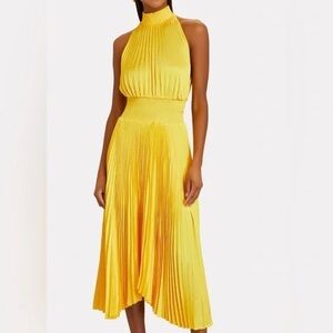 A.L.C. Vibrant Yellow Midi Dress